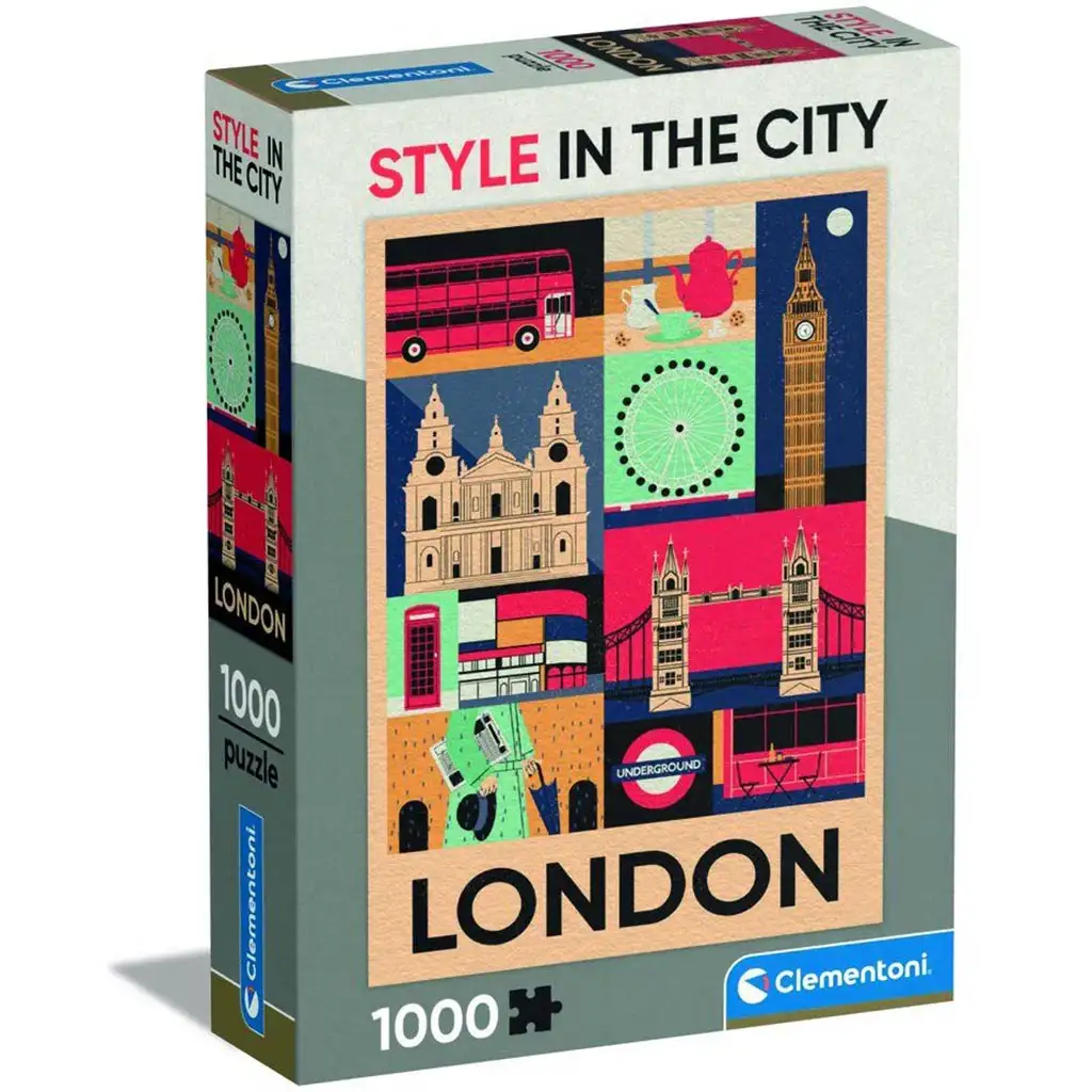 London - Stil in der Stadt 1000-teilige Puzzle - Clementoni