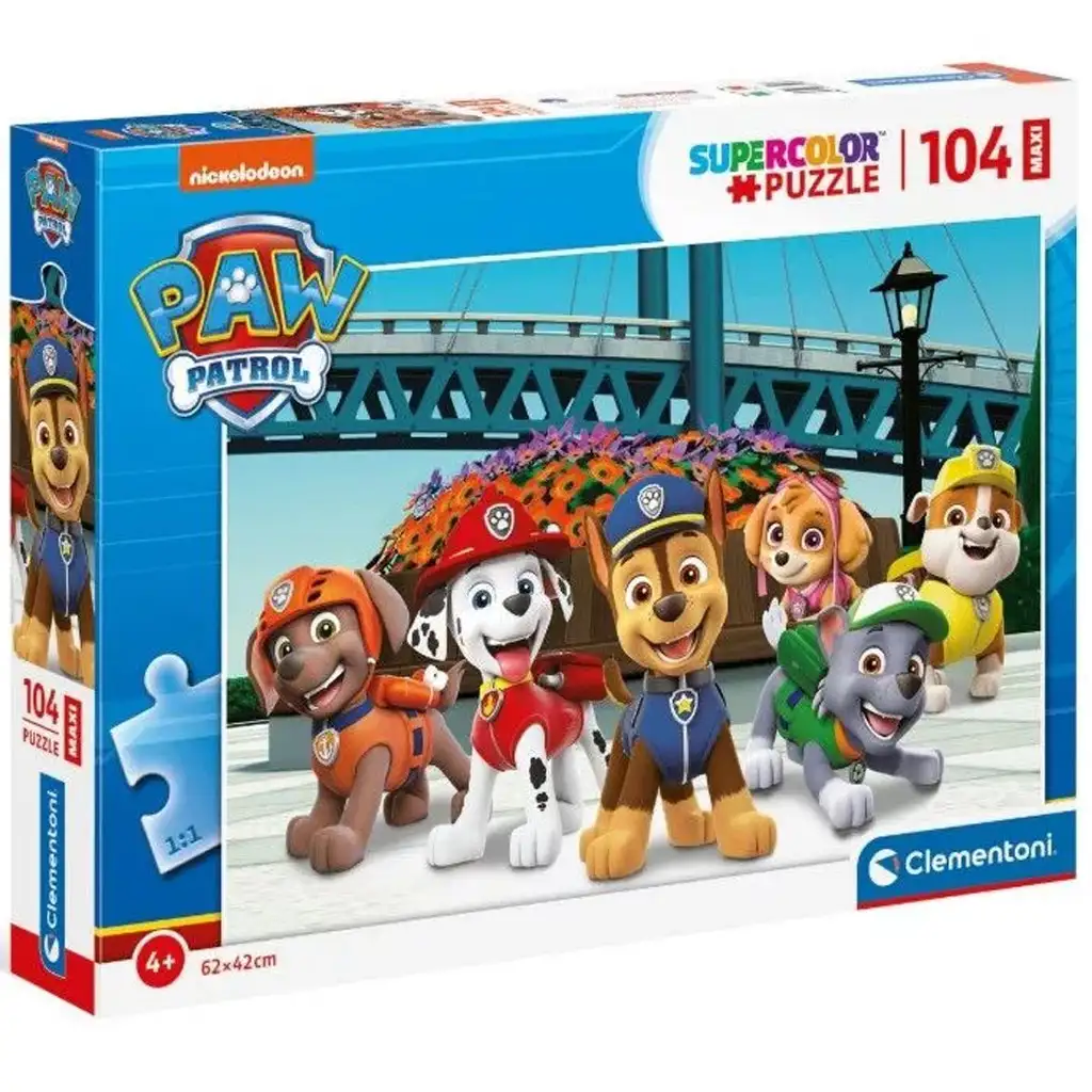 Paw Patrol im Einsatz 104-teiliges Maxi Supercolor Puzzle - Clementoni