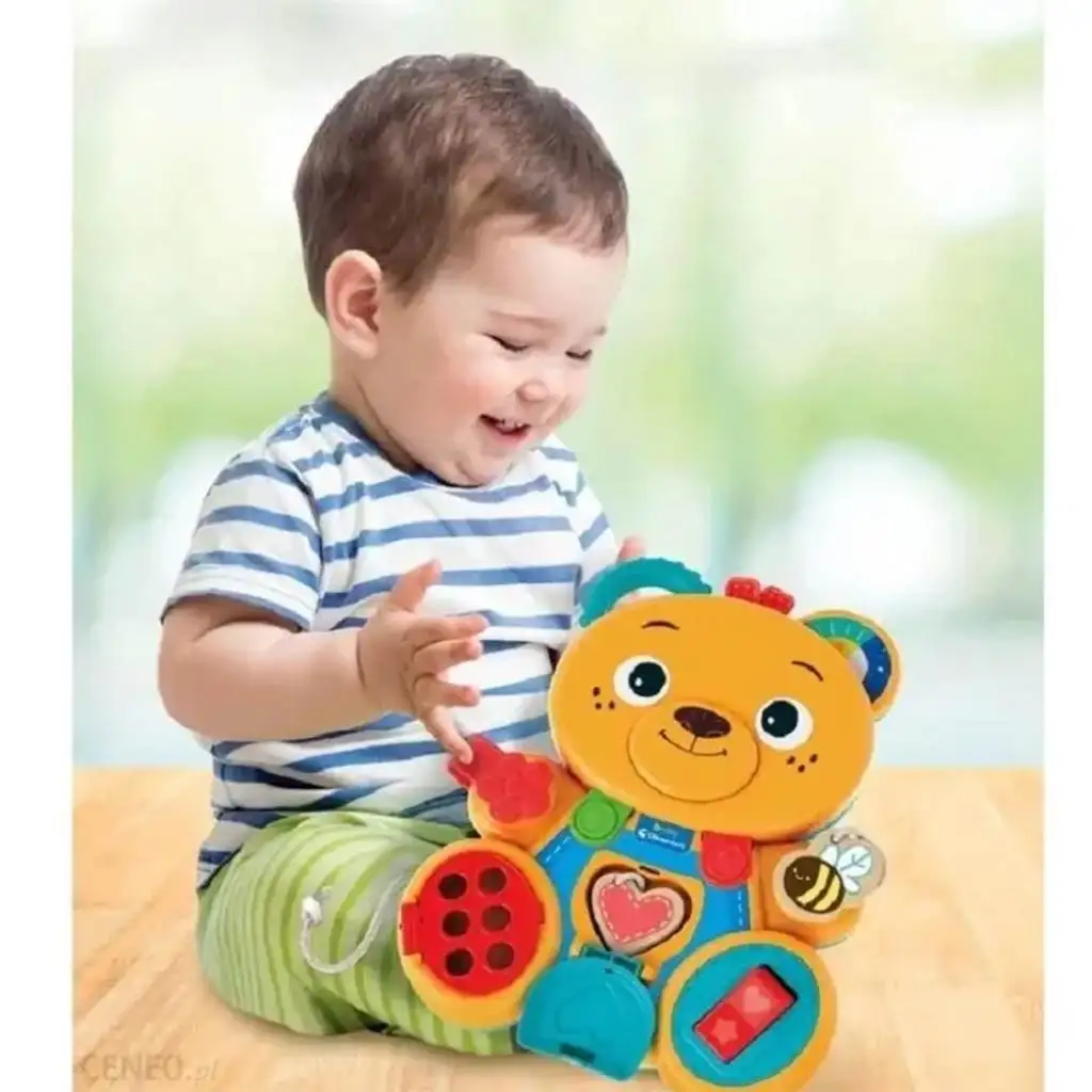 Clementoni Baby: Baby Bär Montessori Beschäftigungsspielzeug kép 3