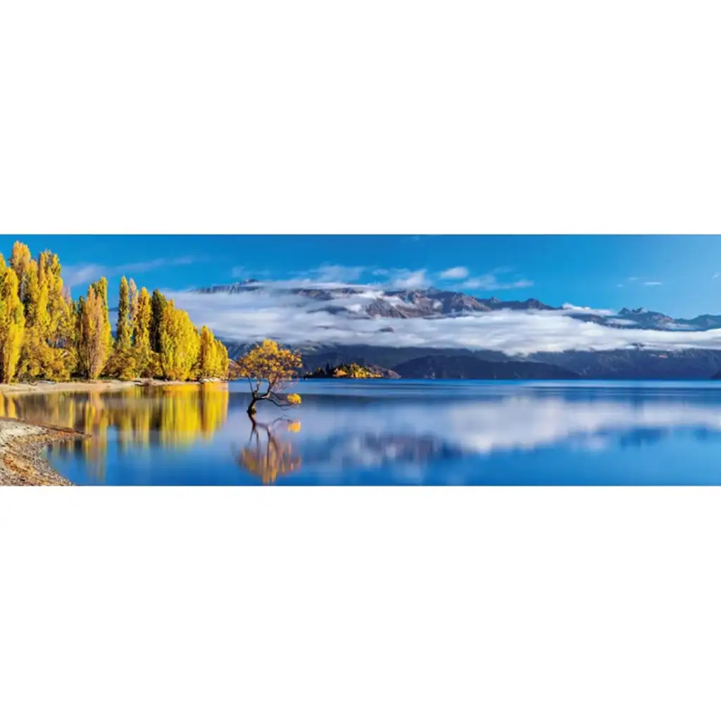 Wanaka goldene Spiegelung 1000-teiliges HQC Panorama Puzzle - Clementoni kép 2