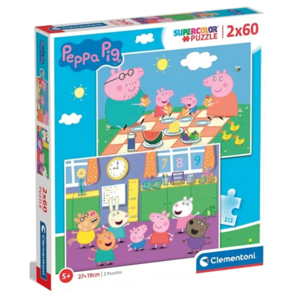 Peppa Wutz 2x60 Teile Puzzle - Clementoni