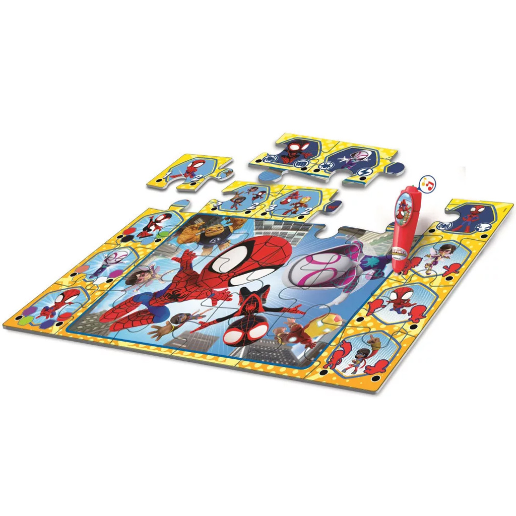 Póki és csodálatos barátai interaktív 24db-os padló puzzle - Clementoni kép 2