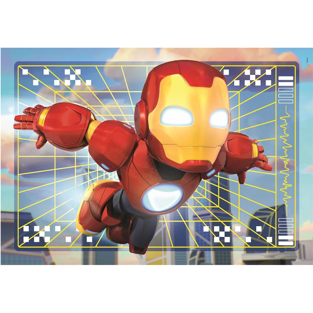 Iron Mans fantastische Freunde 2x20 Teile Supercolor Puzzle – Clementoni kép 2