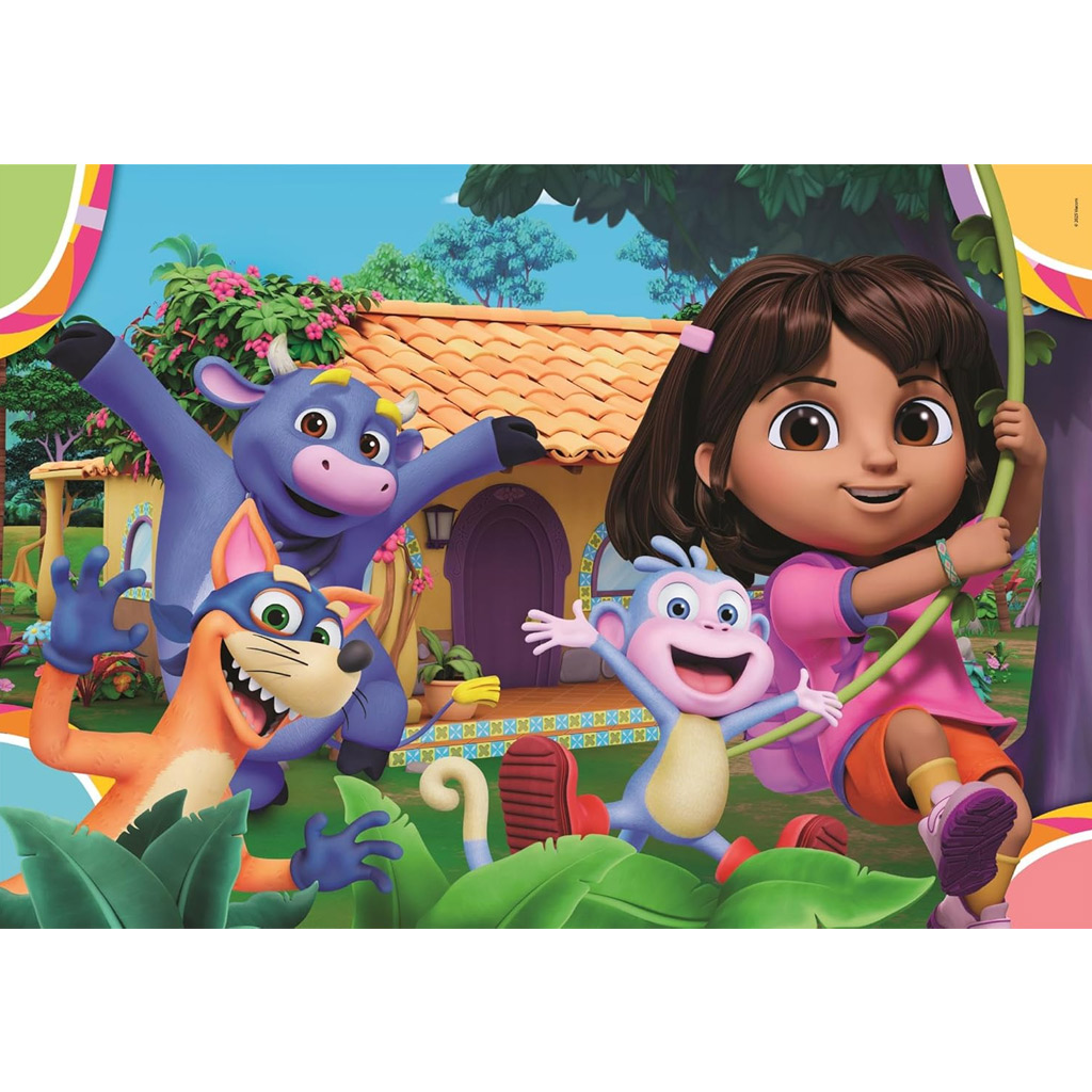 Dora die Entdeckerin 2x20-teiliges Supercolor Puzzle – Clementoni kép 3