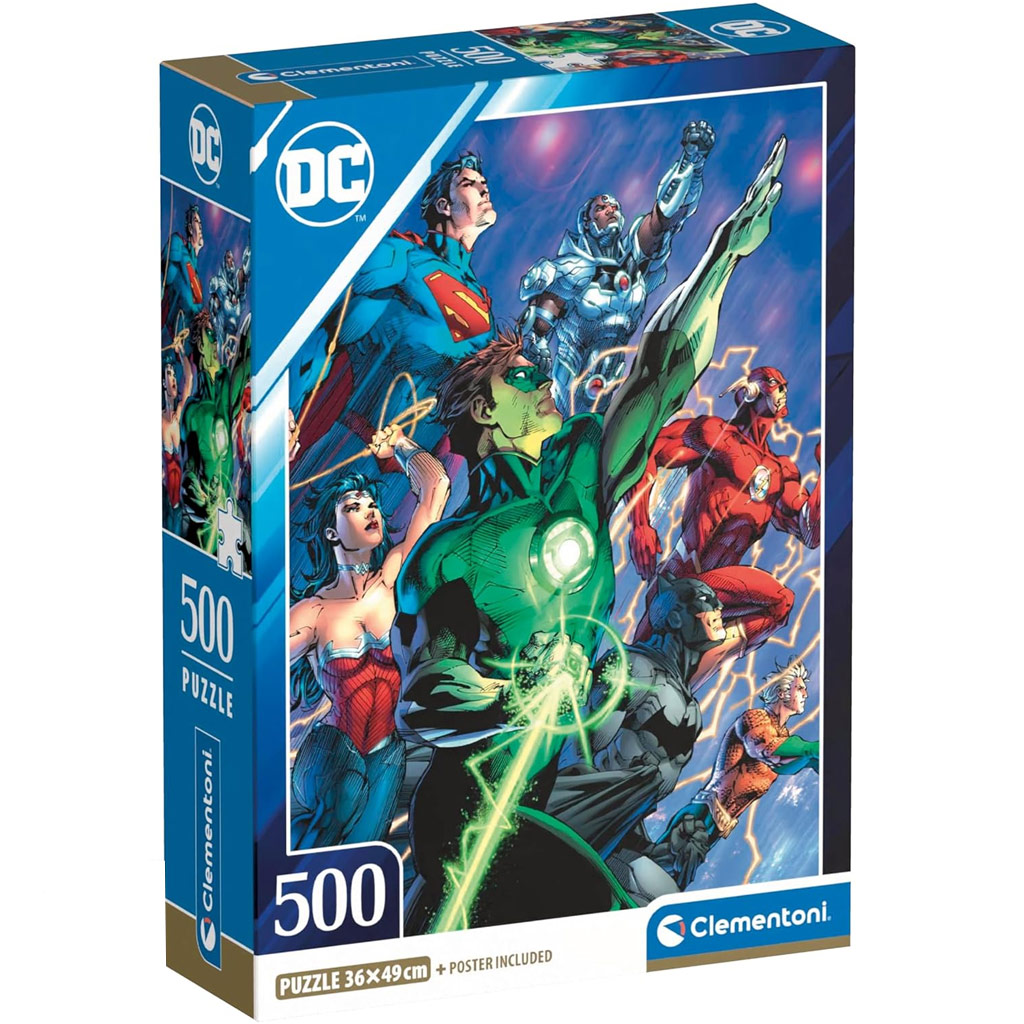 DC Comics Justice League Helden HQC 500-teiliges Puzzle - Clementoni