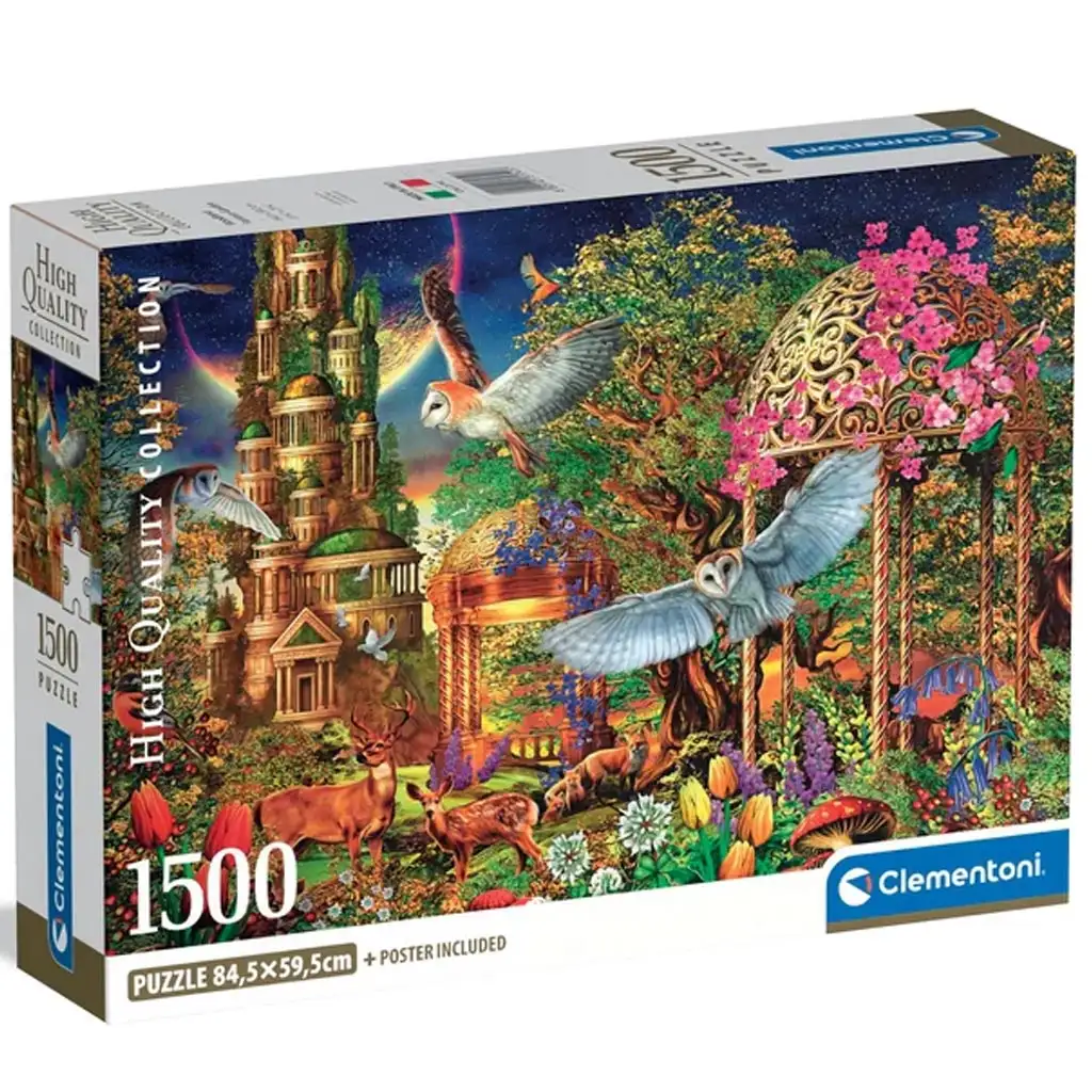 Wald-Fantasiegarten 1500-teiliges HQC Kompakt-Puzzle - Clementoni