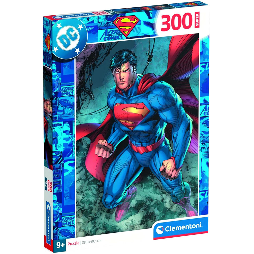 DC Comics Superman in Aktion 300-teiliges Puzzle – Clementoni
