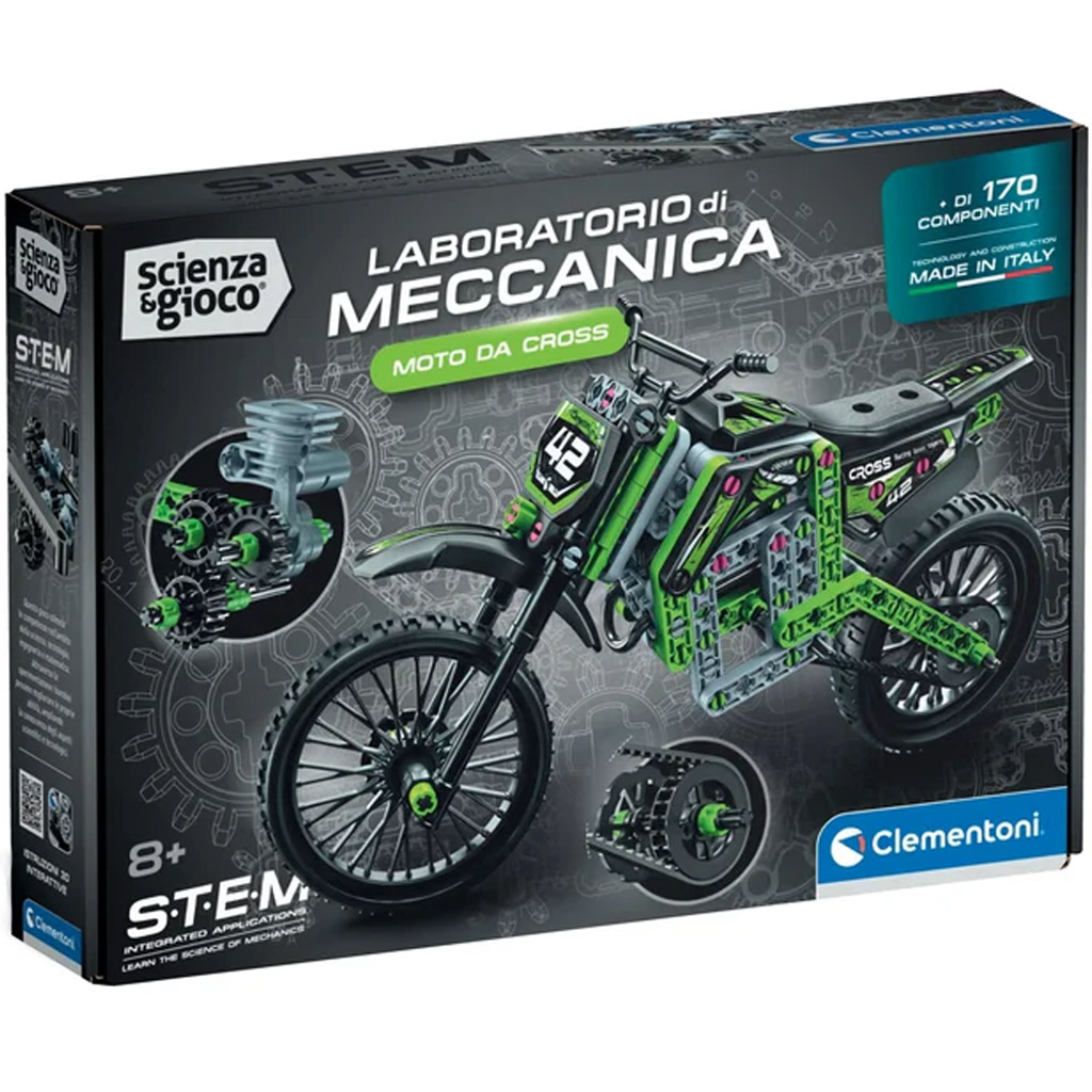 Science & Play: Mehanics X-Treme-Motocross zum Zusammenbauen - Clementoni