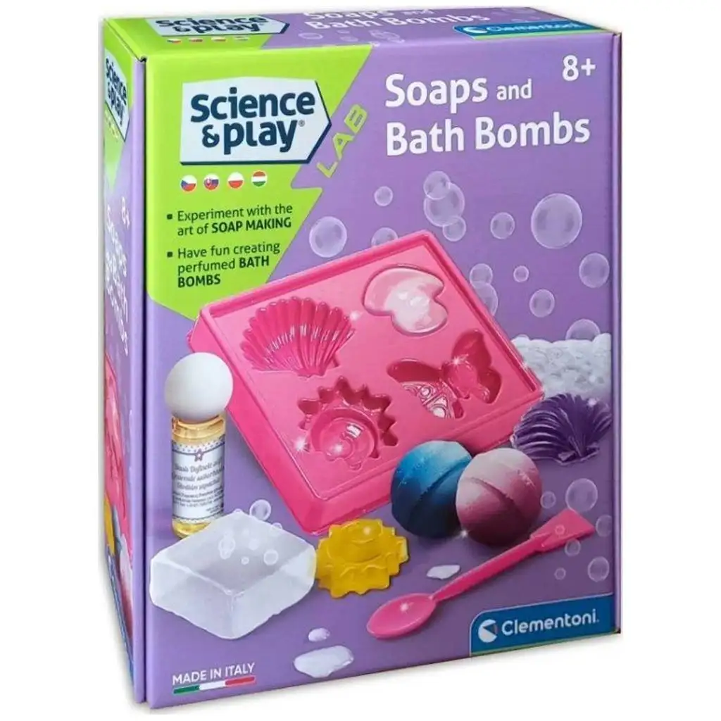 Science&Play: Szappan és fürdőbomba készítő készlet - Clementoni kép 1