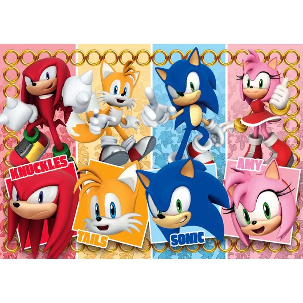 Sonic und seine Freunde 60-teiliges Maxi Supercolor Puzzle - Clementoni kép 2