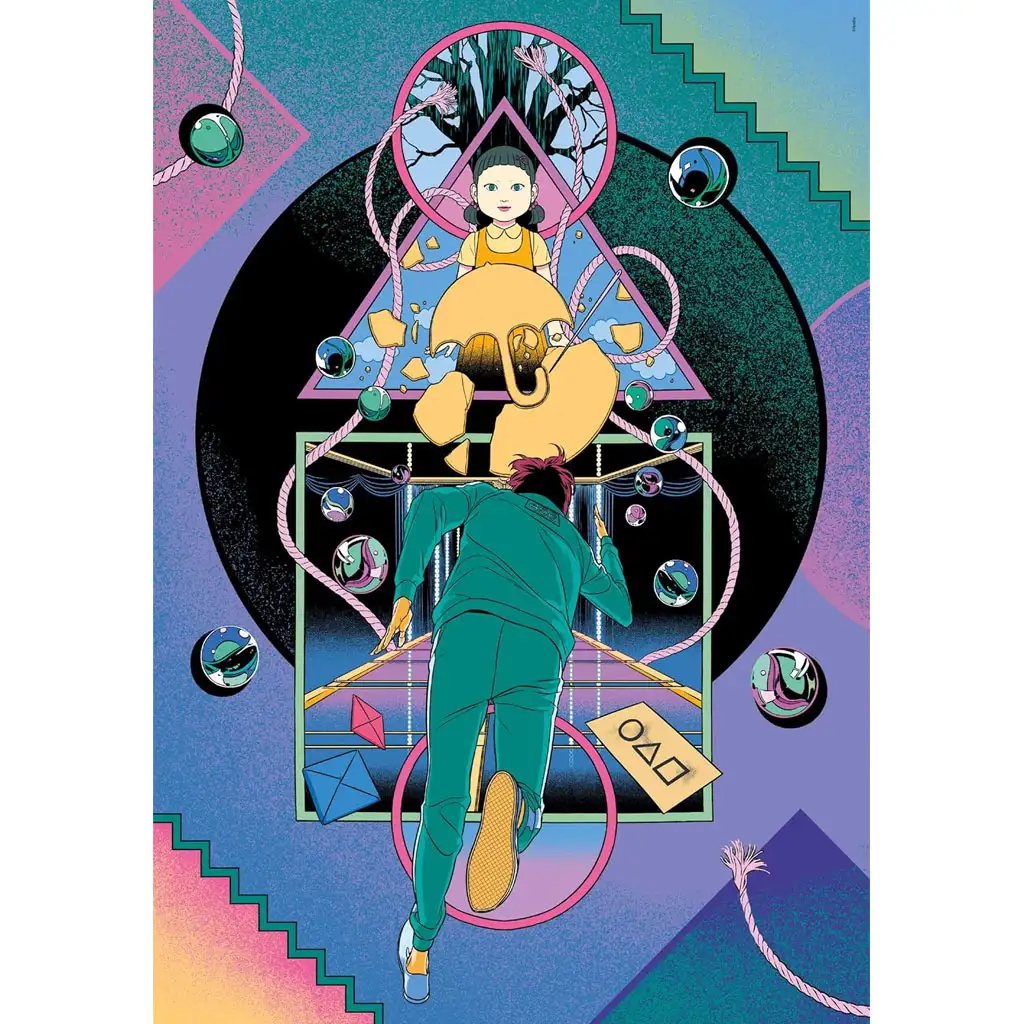 Squid Game 2: Gewinne dein Leben 1000-teiliges Puzzle - Clementoni kép 2