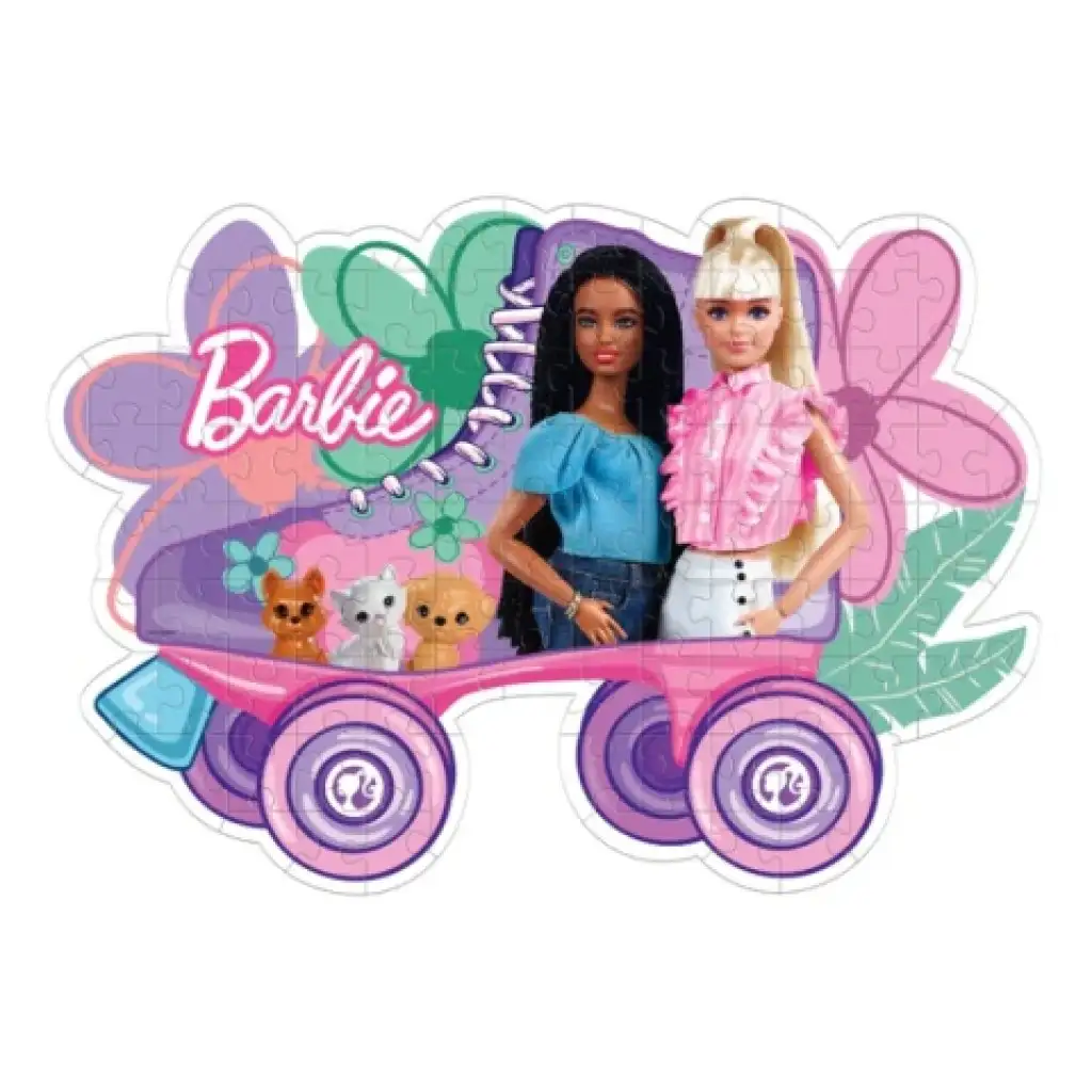 Barbie Rollschuh Supercolor 104-teiliges Puzzle - Clementoni kép 2