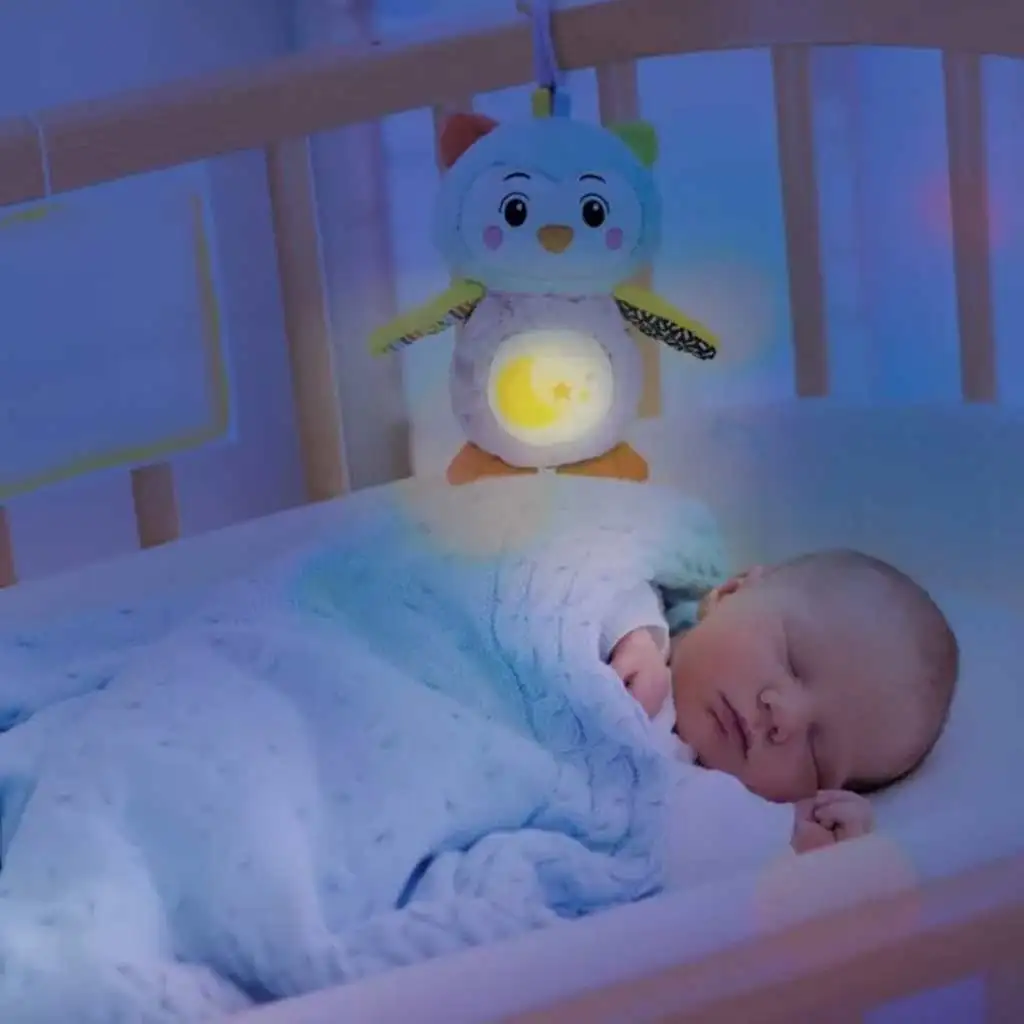 Clementoni Baby: Musikalisches Plüscheule mit Nachtlicht kép 3