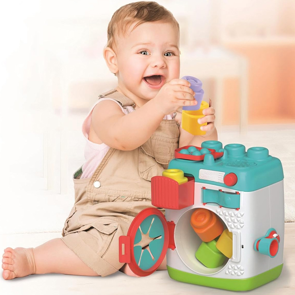 Clemmy: Sensorische Waschmaschine mit weichen Bausteinen – Clementoni kép 3