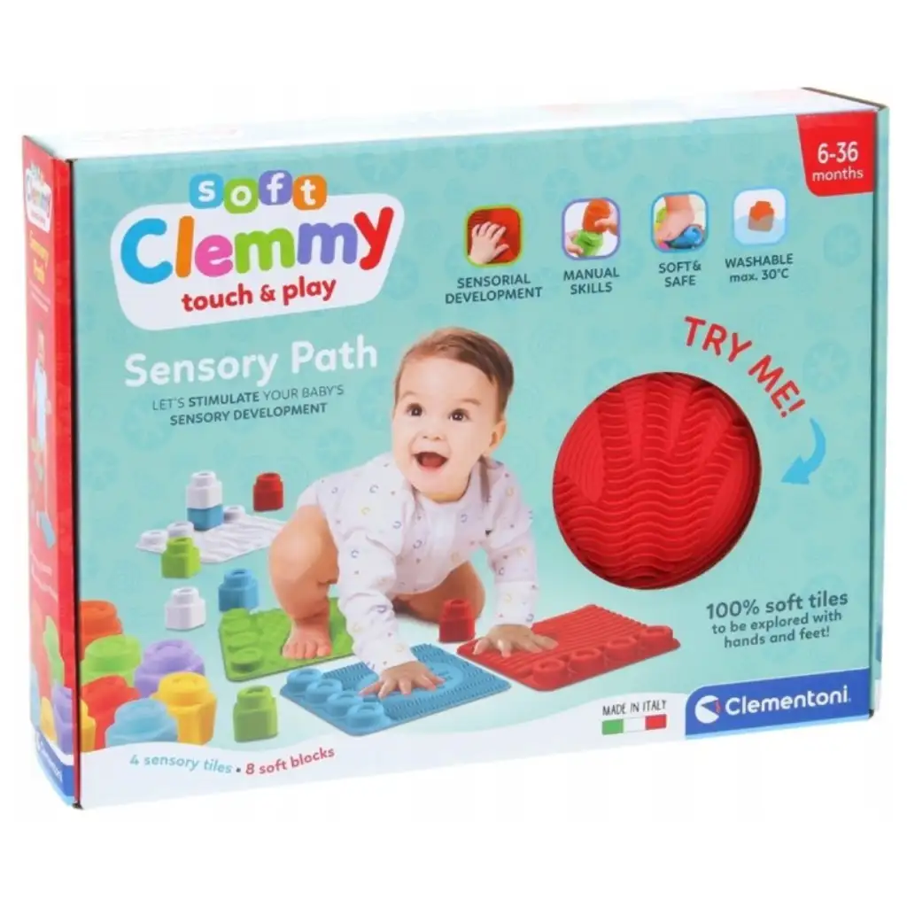 Clemmy weiche Spielmatte und Baustein-Set - Clementoni