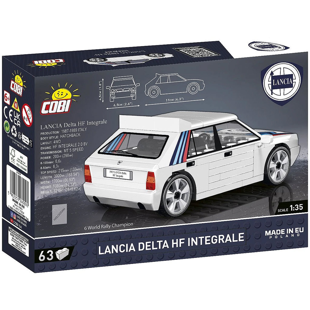 COBI: Lancia Delta HF Integrale Auto-Bausatz (24509) kép 3