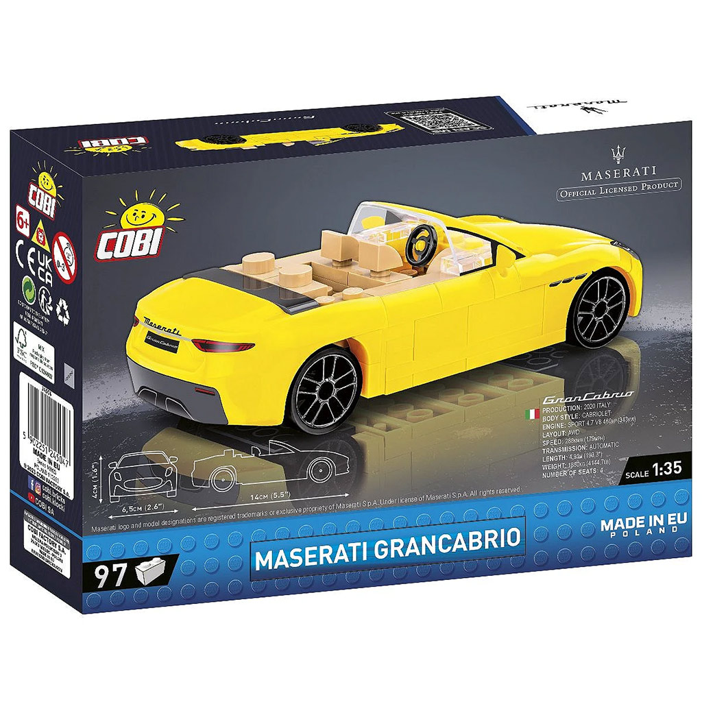 COBI: Maserati GranCabrio Auto-Bauset (24504) kép 3