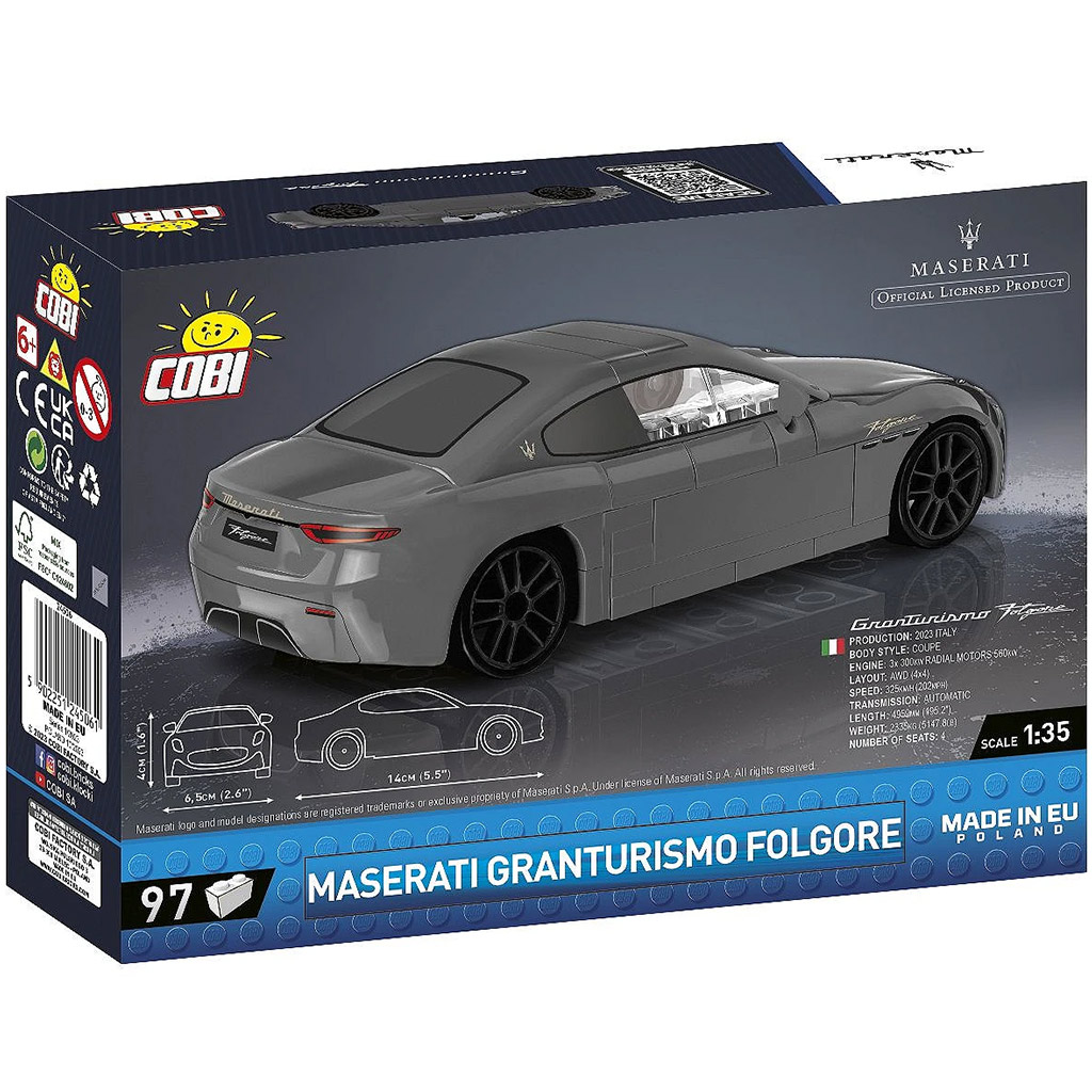 COBI: Maserati Granturismo Folgore Auto-Bausatz (24506) kép 3