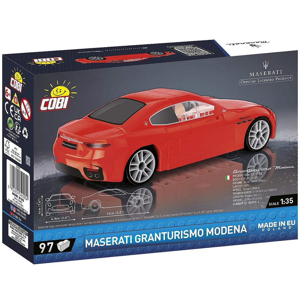 COBI: Maserati Granturismo Modena Auto-Bauset (24505) kép 3