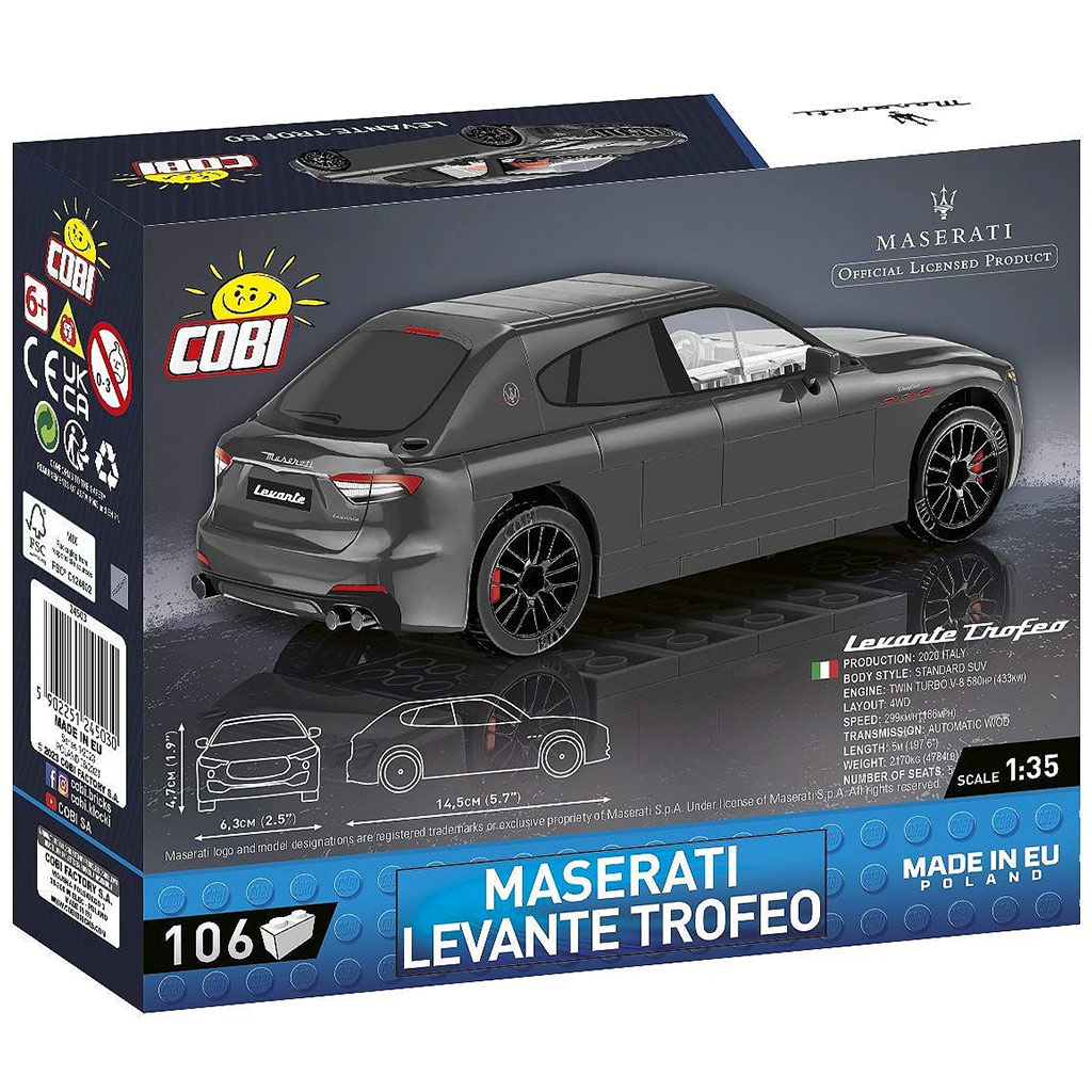 COBI: Maserati Levante Trofeo Auto-Bauset (24503) kép 3