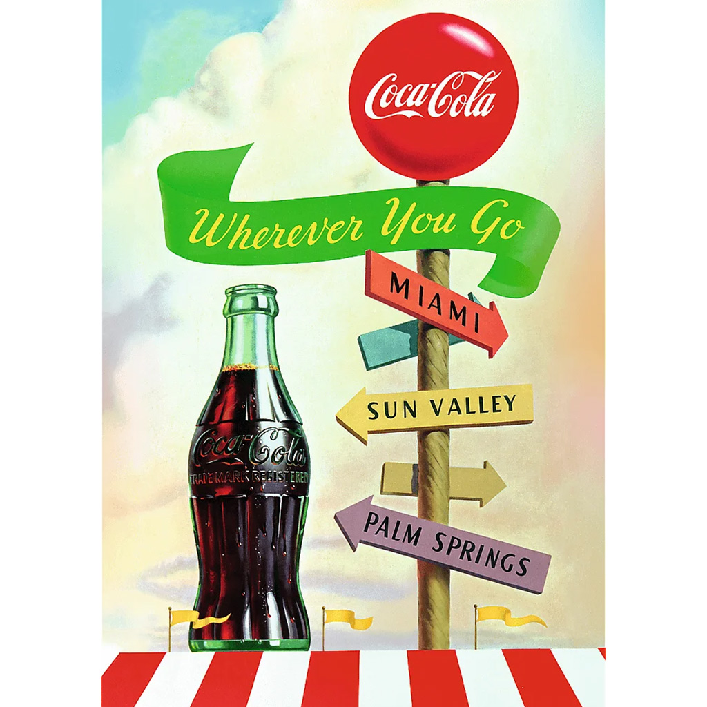 Coca-Cola, wohin du auch gehst, 1000-teiliges Premium Plus Qualitäts-Puzzle – Trefl kép 2