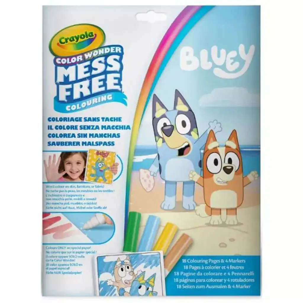 Crayola: Color Wonder - Bluey malfreies Malset im Ordner
