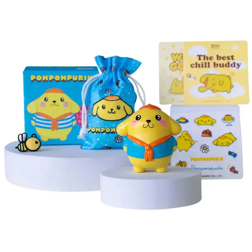 Hello Kitty: Pompompurin Figur in Box mit Zubehör, 6 cm