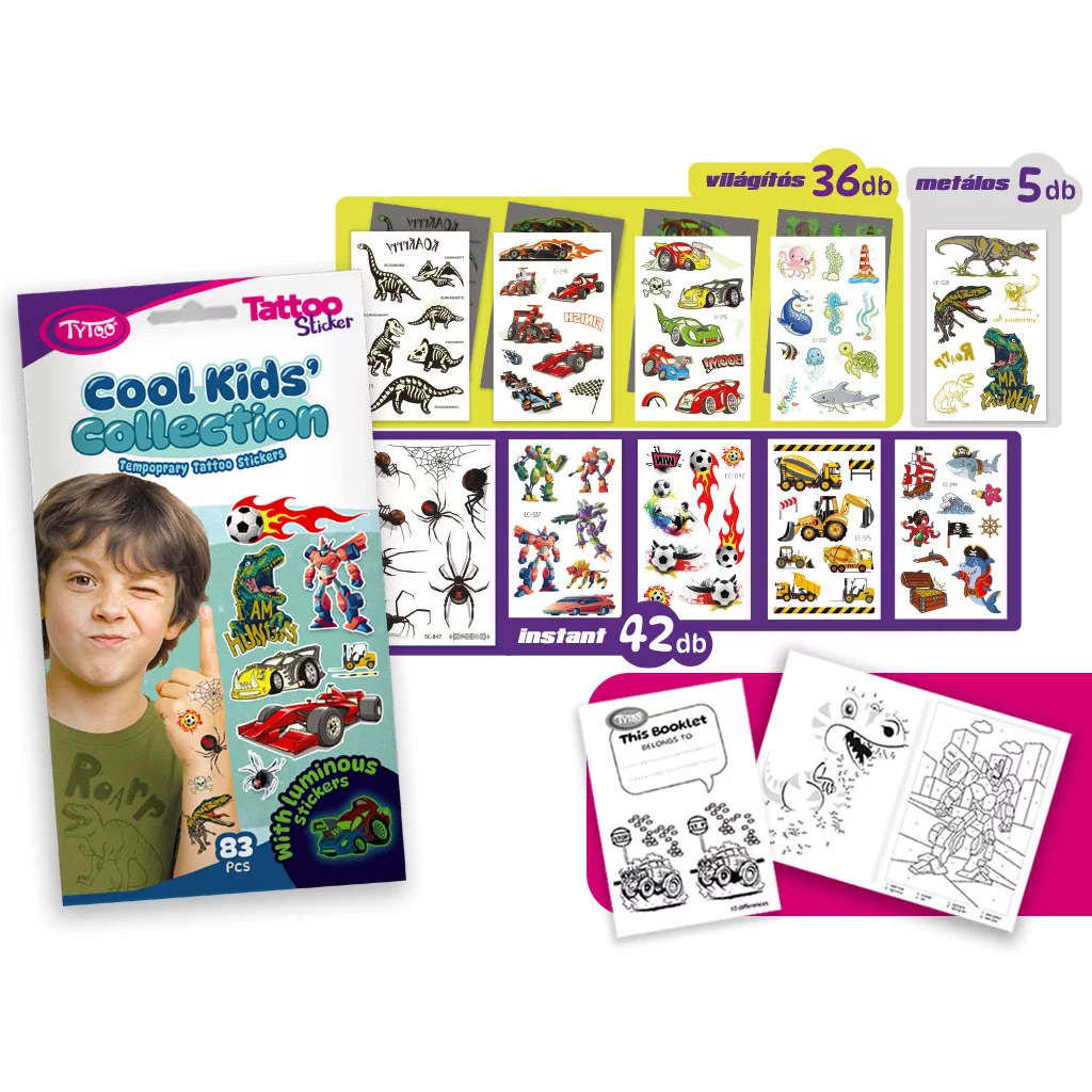 TyToo: Cool Kids Collection Tattoo Sticker Set