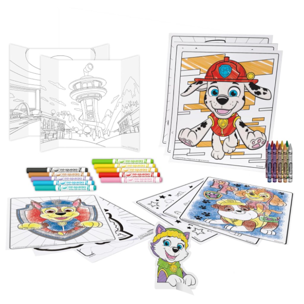 Crayola: Paw Patrol 5-in-1, 60-teiliges Beschäftigungs- und Kreativ-Malset kép 2