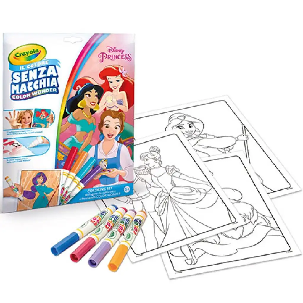 Crayola: Color Wonder Disney Prinzessinnen Malbuch ohne Kleckse kép 2