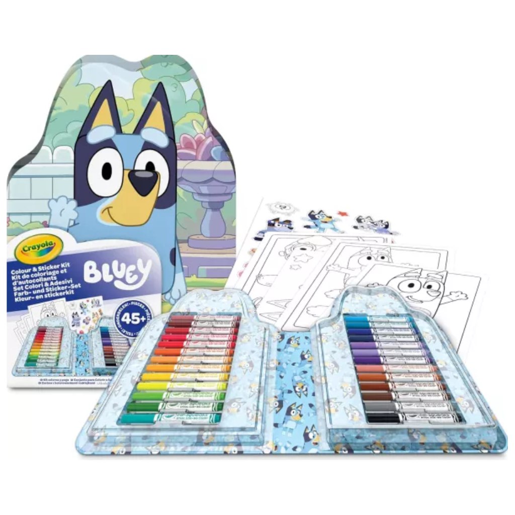 Crayola: Bluey Kreativset mit Aufklebern