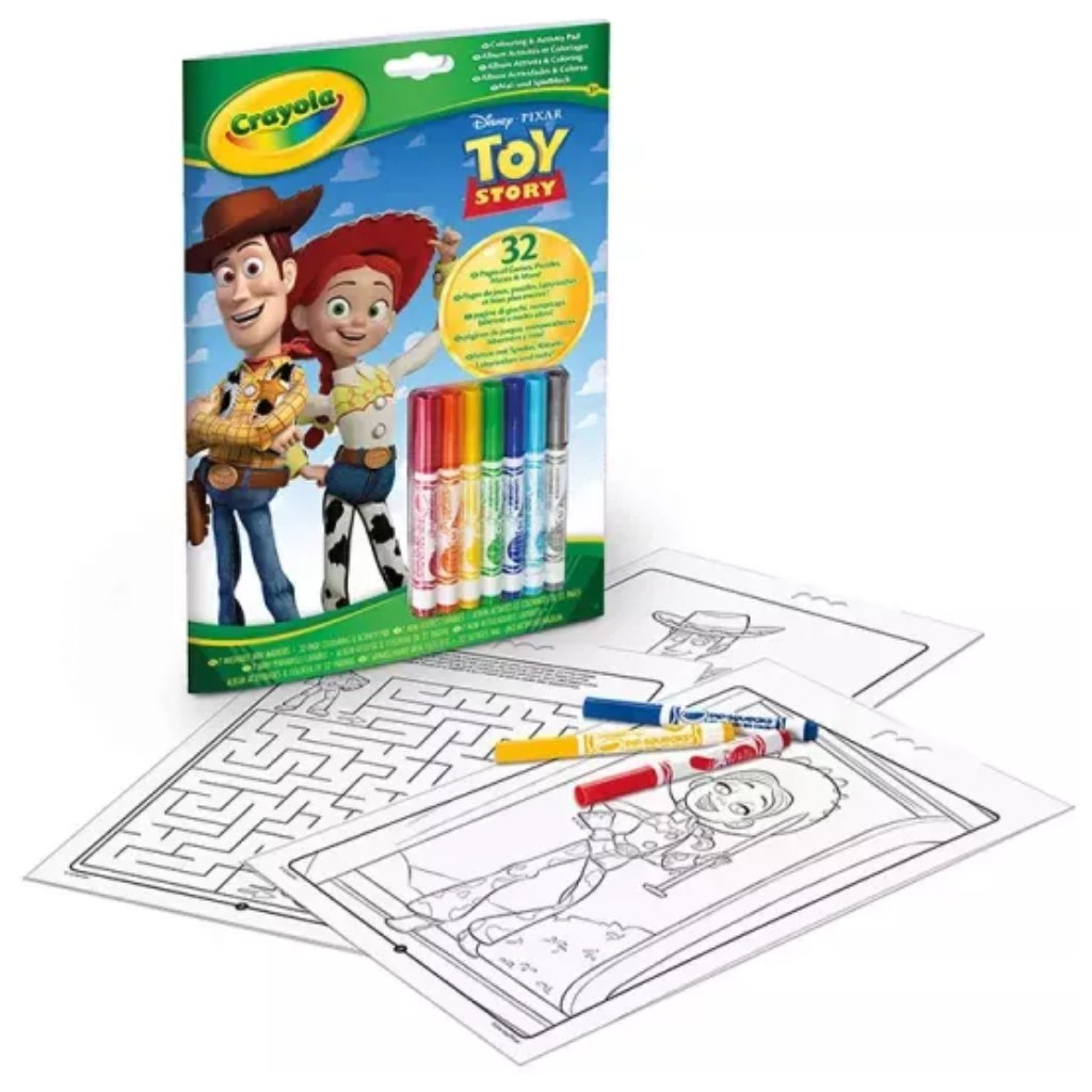 Toy Story 5: Ausmal- und Beschäftigungsheft mit Filzstiften