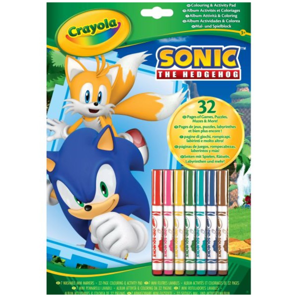 Crayola: Sonic, der Igel – Ausmal- und Beschäftigungsheft
