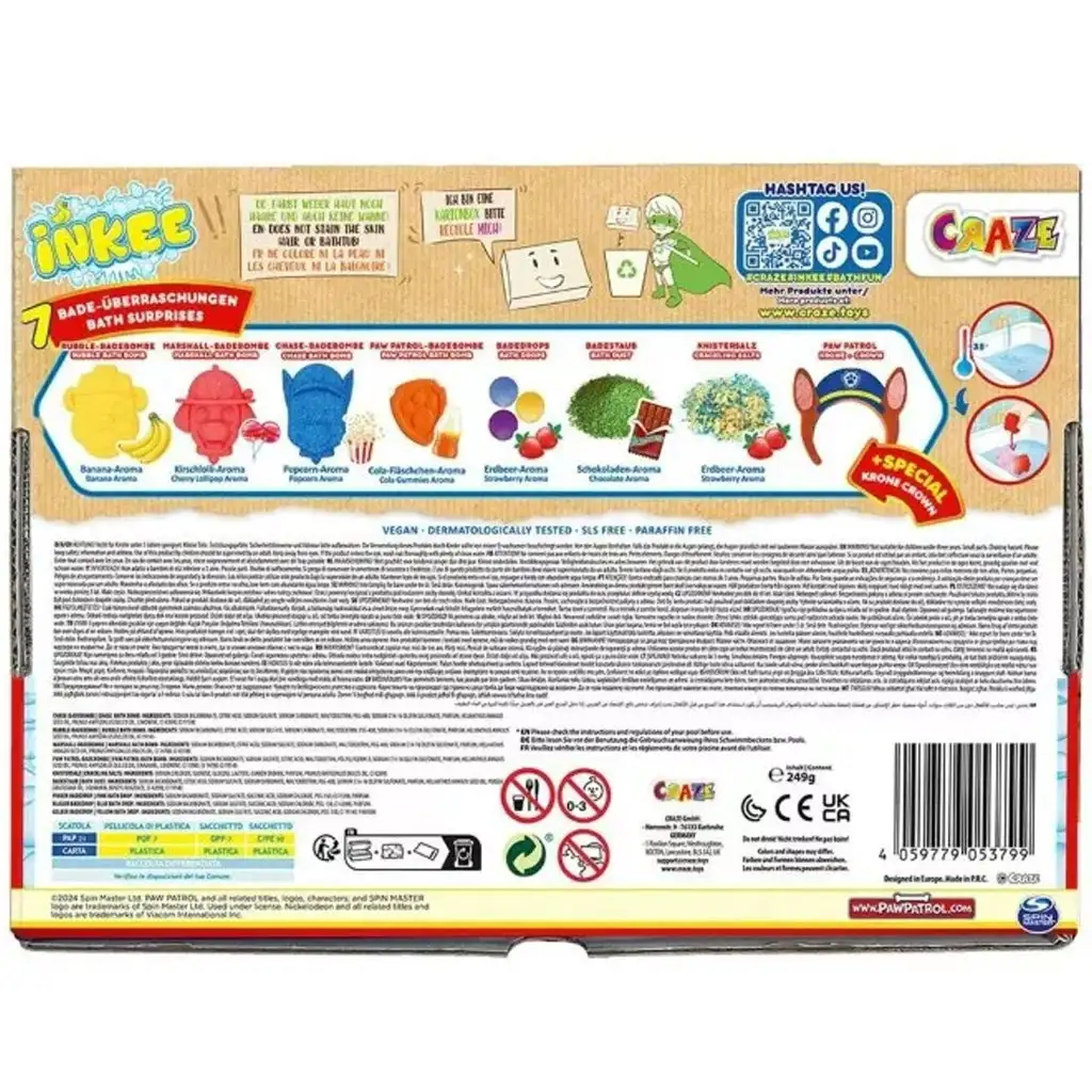 Craze: Inkee Mancs Patrouille großes veganes Badeset kép 4