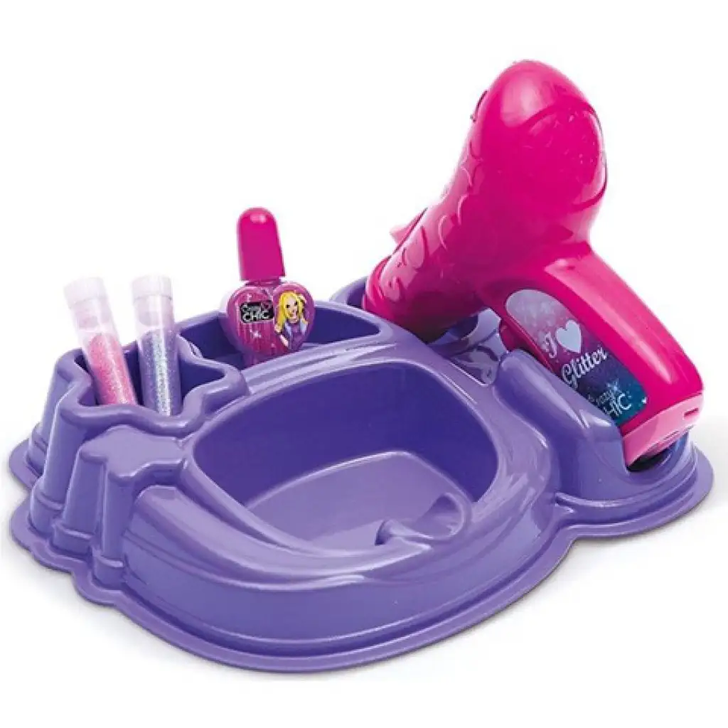 Crazy Chic Glitter Pen glitzernde Nägel Set - Clementoni kép 2