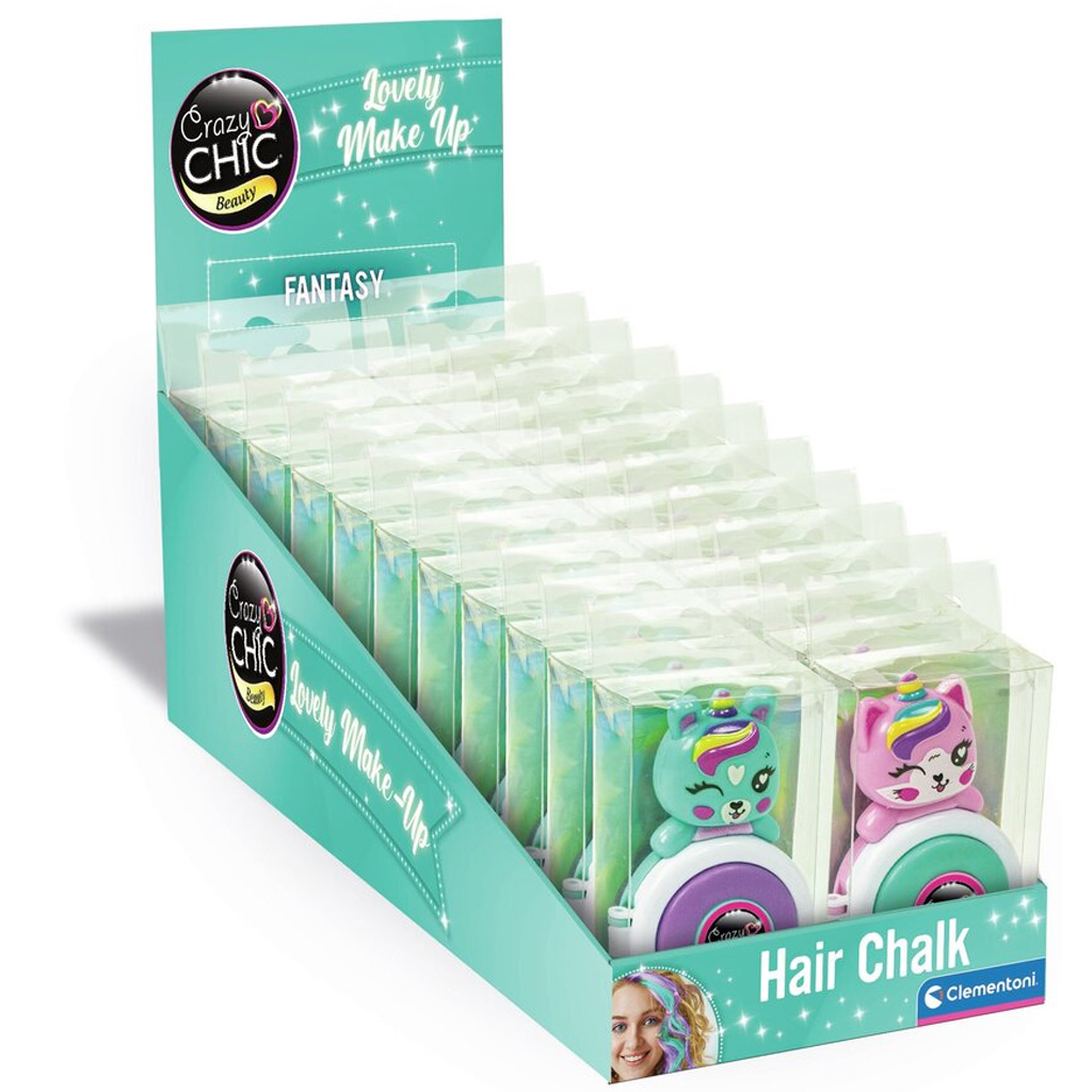 Crazy Chic: Haarkreide, verschiedene Varianten, 1 Stück – Clementoni