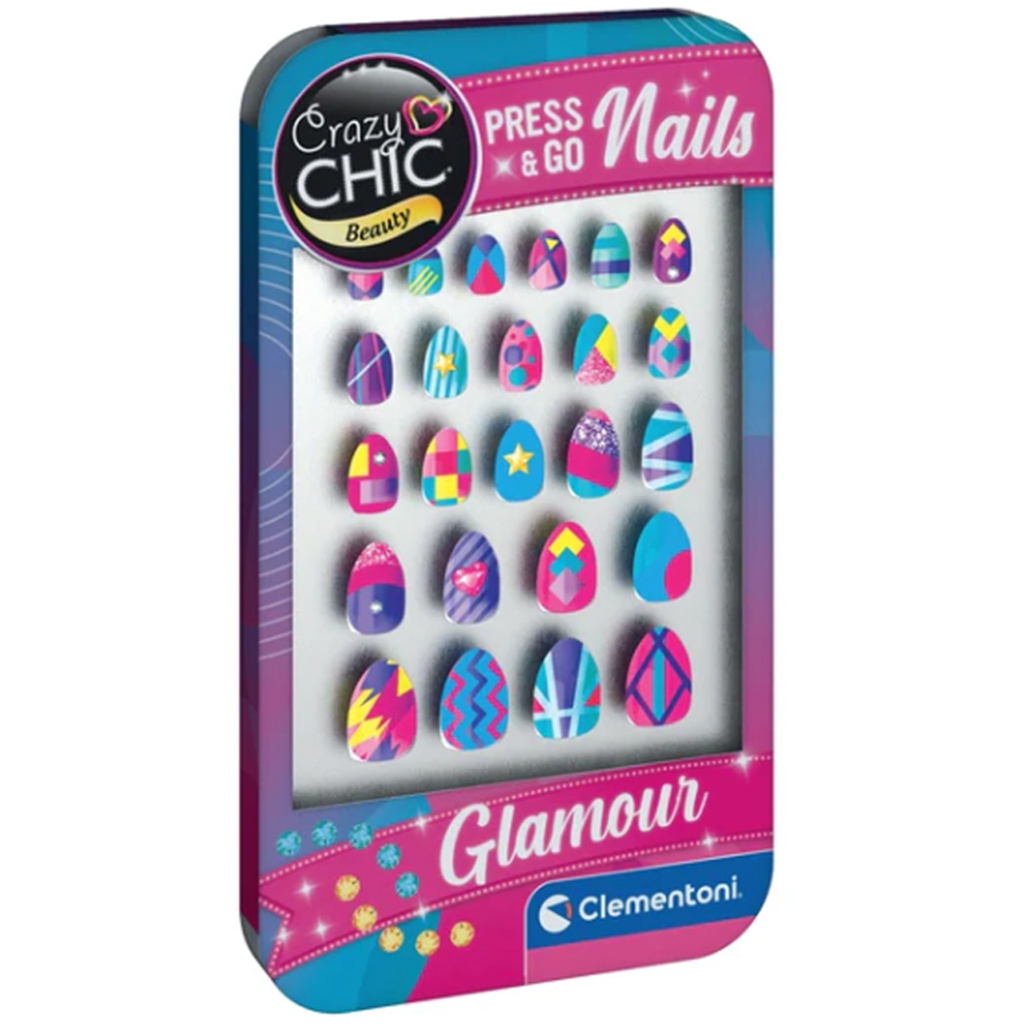 Crazy Chic: Glamour selbstklebendes Kunstnagel-Set 1 Stück - Clementoni kép 2