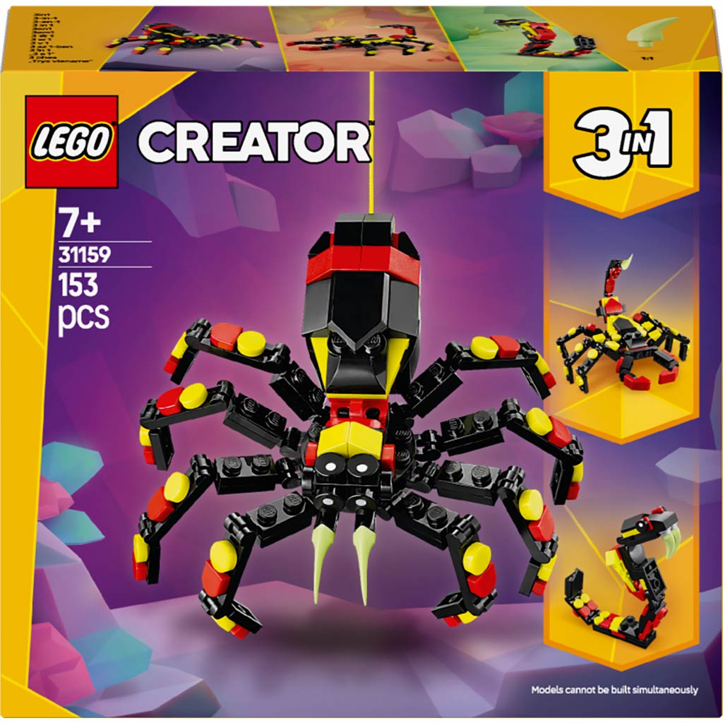 LEGO® Creator: Vadállatok: Meglepetésekkel teli pók (31159) kép 1