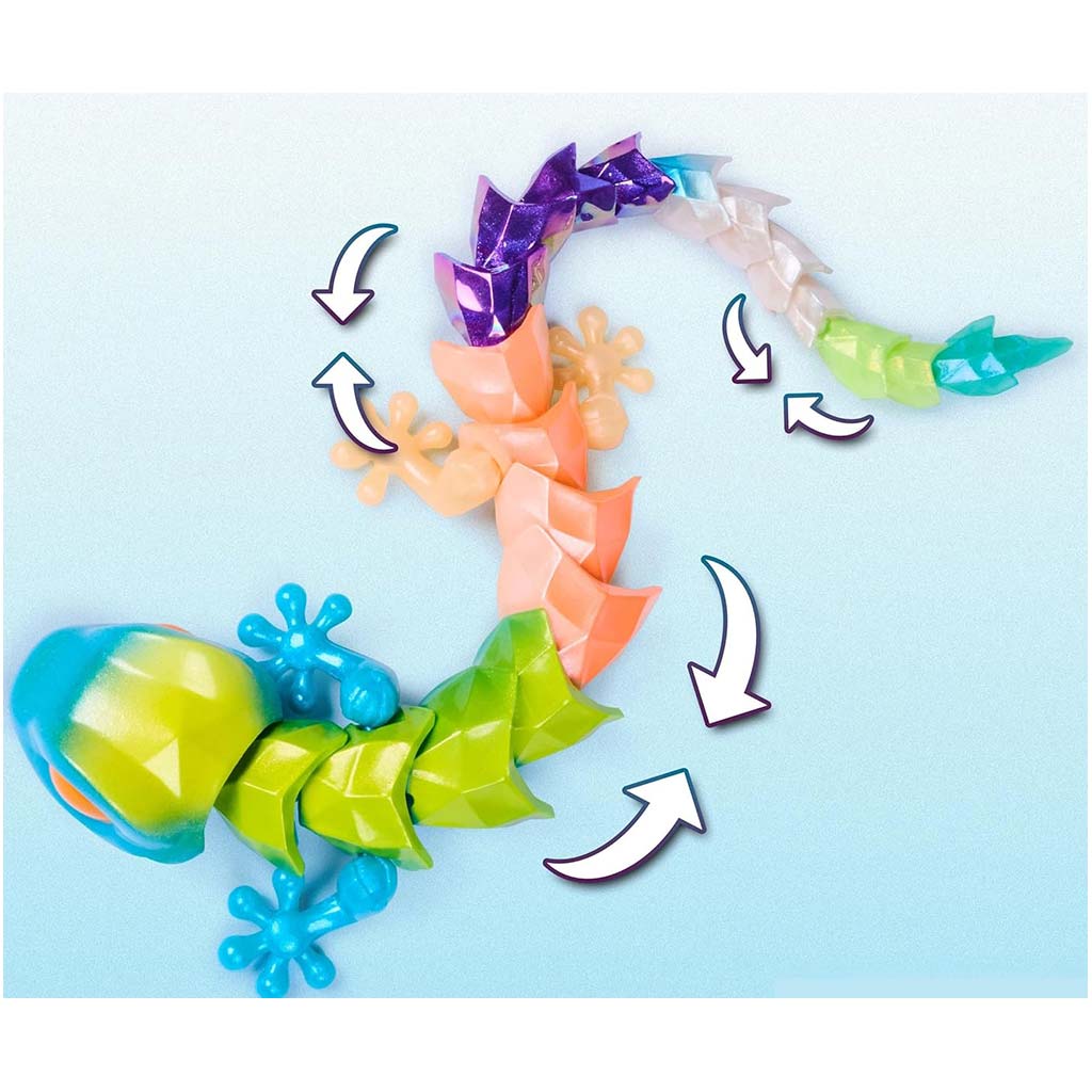 CrystaLynx: Sammelbare bunte Gecko-Figuren – Spin Master kép 3