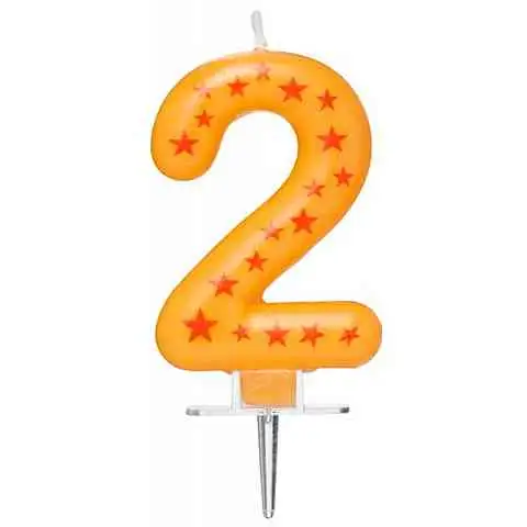 Sternförmige Zahlenkerze 2 kép 2