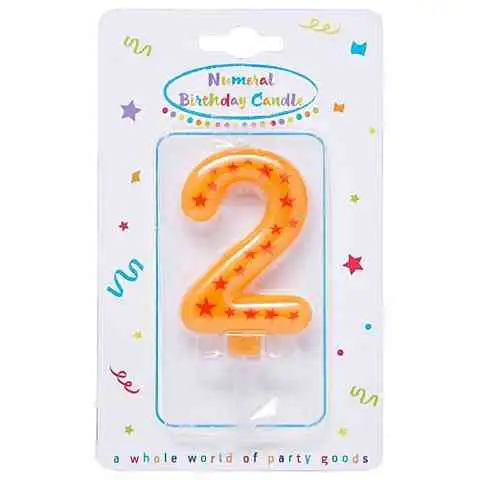 Sternförmige Zahlenkerze 2