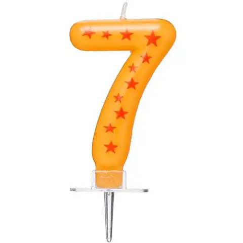 Sternen-Zahlenkerze 7 kép 2