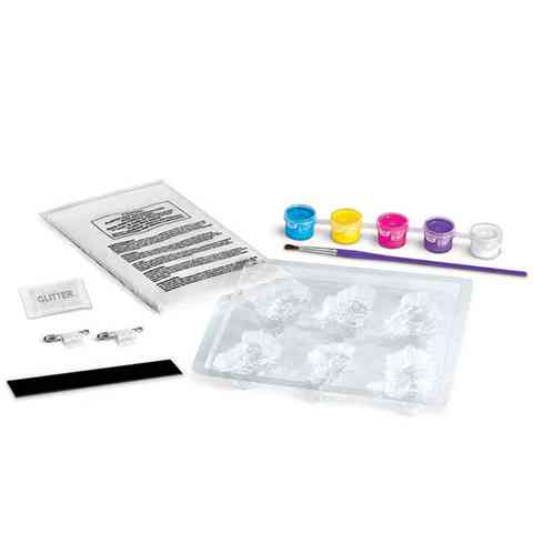 Glitzernde Prinzessin – kreatives Bastelspiel zur Herstellung von Gips-Kühlschrankmagneten kép 2