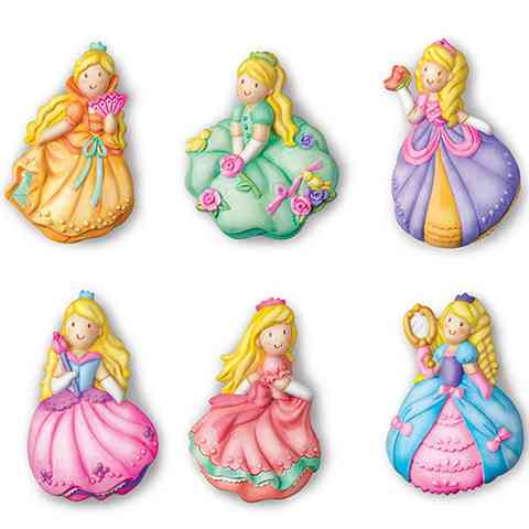 Glitzernde Prinzessin – kreatives Bastelspiel zur Herstellung von Gips-Kühlschrankmagneten kép 3