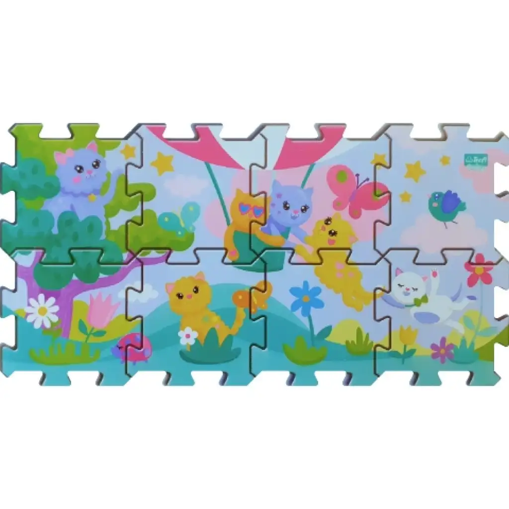 Freche Kätzchen Schwammpuzzle - Trefl kép 3