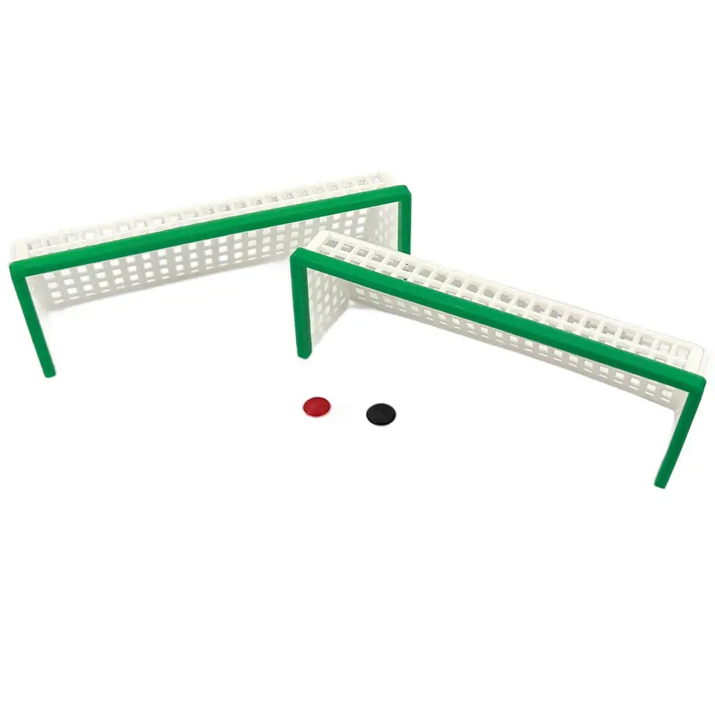 Tischfußballtor-Set – mit buntem Torpfosten (2 Stück)