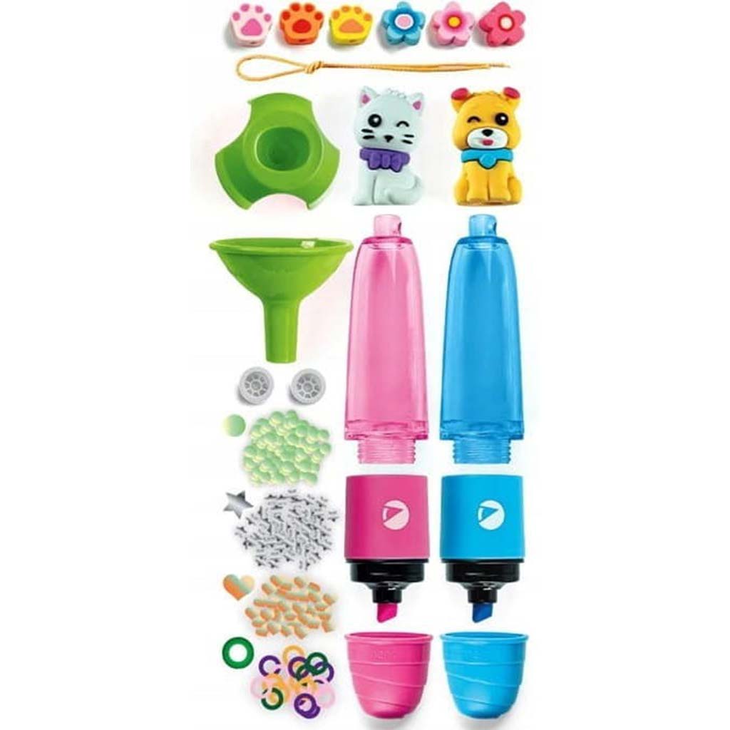 Idee! Mini-Textmarker-Set mit niedlichen Tieren - Clementoni kép 2