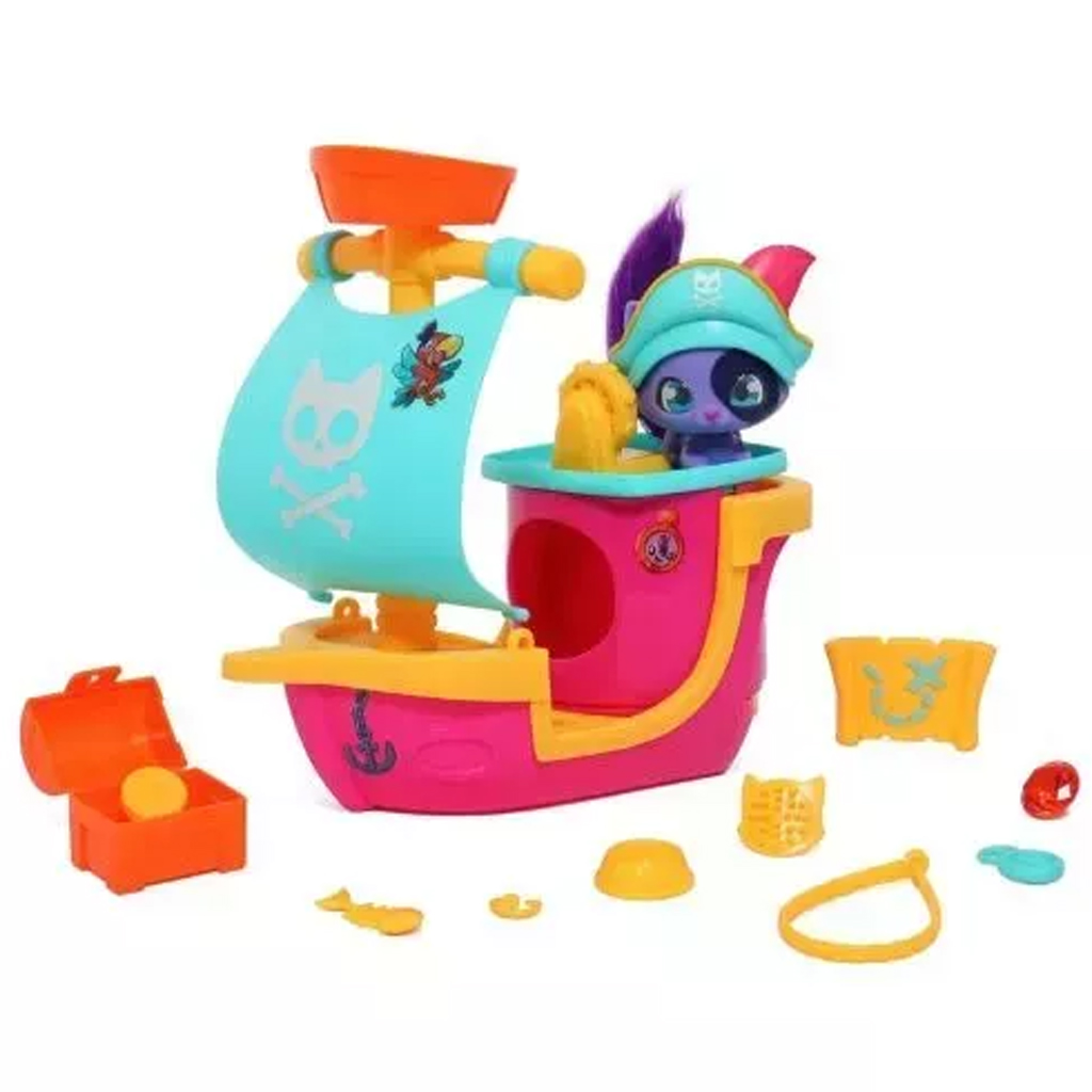 Süße Kätzchen - Piratenschiff-Set kép 2