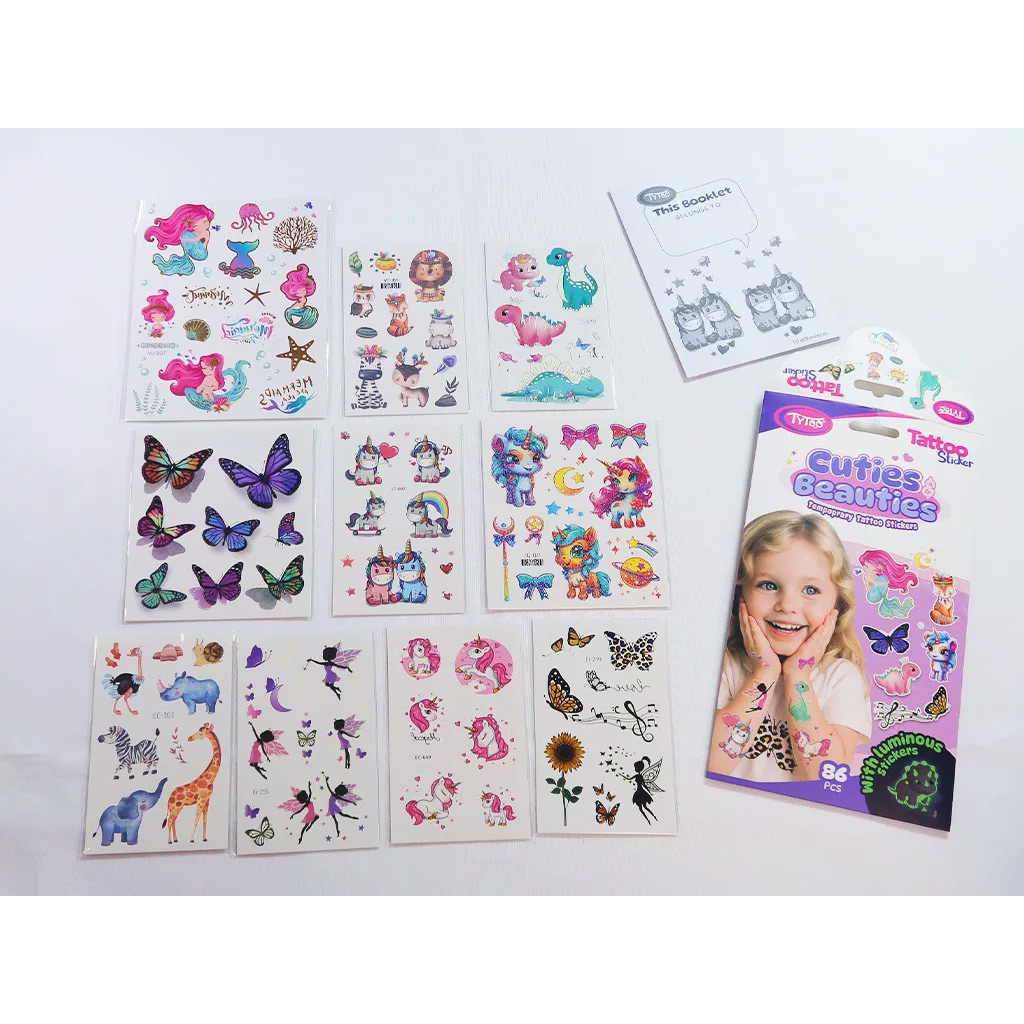 TyToo: Cuties & Beauties Tattoo Sticker Set kép 4