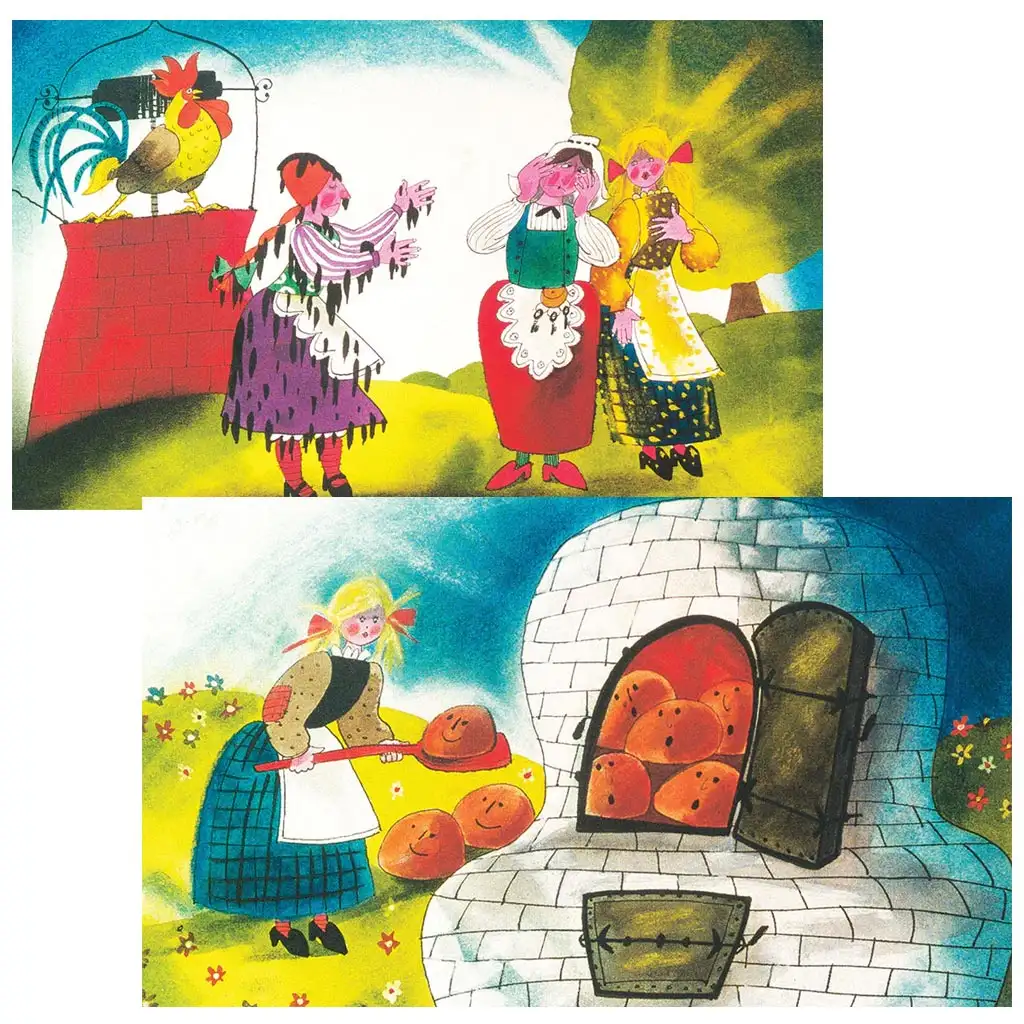 Grimm-Brüder: Frau Holle Diafilm kép 2